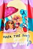 PAW PATROL Strandtücher PAW PATROL Kinder Badeponcho mit Kapuze Mädchen Lila Bild 3