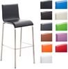 CLP Barhocker Avola Leder Flach E78 Edelstahlgestell,schwarz Bild 2