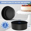Homikit 20cm Edelstahl Kuchenform Backform Antihaft Rund-Tortenform Bild 2