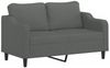vidaXL 2-Sitzer-Sofa mit Zierkissen Dunkelgrau 140 cm Stoff 3200846 Bild 4