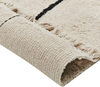 Teppich Baumwolle beige schwarz 160 x 230 cm Gesichtsmotiv Kurzflor NURU Bild 5