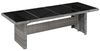 vidaXL Gartentisch 240x90x74 cm Poly Rattan und Glas 43941 Bild 3