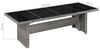 vidaXL Gartentisch 240x90x74 cm Poly Rattan und Glas 43941 Bild 2