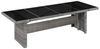 vidaXL Gartentisch 240x90x74 cm Poly Rattan und Glas 43941 Bild 4