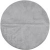 vidaXL Teppich IZA Kurzflor Skandinavischer Look Grau Ø 80 cm 375457 Bild 2