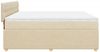 vidaXL Boxspringbett mit Matratze Creme 180x200 cm Stoff 3287547 Bild 5