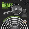 Morleos Bratpfanne 32 cm Keramik Pfanne Induktion Kratzfest Antihaft, Edelstahl (1-tlg, Pro Performance 3.0), 5-Schicht, 3mm, 1,67kg, backofenfest, spülmaschinengeeignet, Antihaft Bild 3