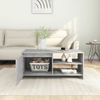 Couchtisch, Sofatisch Betongrau 102x50x45 cm Holzwerkstoff Bild 3