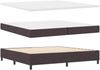 vidaXL Boxspringbett mit Kissen Dunkelbraun 200 x 200 cm Stoff 3341731 Bild 5