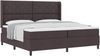 vidaXL Boxspringbett mit Kissen Dunkelbraun 200 x 200 cm Stoff 3341731 Bild 2