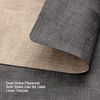Myir JUN Tischsets Leder Platzdeckchen 6er Set abwaschbar Kunstleder Grau Beige Bild 4