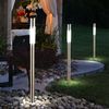 3er Set Solar-Steckleuchte, Edelstahl, H 70 cm Bild 2