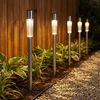 3er Set Solar-Steckleuchte, Edelstahl, H 70 cm Bild 4