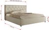 Polsterbett mit Bettkasten LARINO CLASSIC 140 x 200 cm Lattenrost und Gasdruckfedern, stabiles Bettgestell, modernes Design Multipocket Matratze - Creme Strukture - ELORI LUX Bild 4