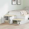 vidaXL Aufbewahrungsschrank 2 pcs Weiß 103 x 41 x 40 cm Holzwerkstoff 866675 Bild 4