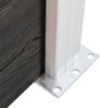 vidaXL Gartenzaun WPC 180×186 cm Grau 49067 Bild 5