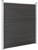 vidaXL Gartenzaun WPC 180×186 cm Grau 49067 Bild 3