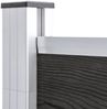 vidaXL Gartenzaun WPC 180×186 cm Grau 49067 Bild 4