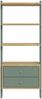 Regal Winston / Whenua, Holzwerkstoff, Grün, Holzfarben, 64 x 148 x 42 cm Bild 3