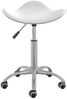 vidaXL Friseur Rollhocker Weiß Kunstleder [323683] Bild 2