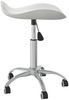 vidaXL Friseur Rollhocker Weiß Kunstleder [323683] Bild 3