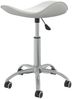 vidaXL Friseur Rollhocker Weiß Kunstleder [323683] Bild 4