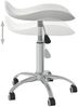 vidaXL Friseur Rollhocker Weiß Kunstleder [323683] Bild 5