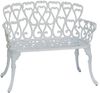 Inko Sitzbank Eden Alu-Guss weiß 102x60x85 cm Gartenbank Bank Bild 3