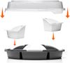 BigDean 2 Stück Snackbox mit Fächern 6 herausnehmbare Snackschalen Ø 33cm Bild 4