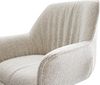 Esszimmerstuhl Keila-Flex mit Armlehnen Webstoff Soft Beige 4-Fuß konisch Edelstahl Bild 4