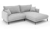 Home affaire Ecksofa ALEXANDRIA mit Recamiere rechts oder links bestellbar, moderne Bezüge, L-Form mit Wellenunterfederung, Maße: B/H/T 246/86/190 cm Bild 4