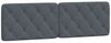 vidaXL Bett Kopfteilkissen Dunkelgrau 100 cm Samt (1-tlg) Bild 4