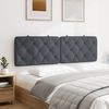 vidaXL Bett Kopfteilkissen Dunkelgrau 100 cm Samt (1-tlg) Bild 2