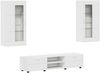 vidaXL TV-Schrankset mit Schubladen FLORIN 3 pcs Weiß Holzwerkstoff 3397924 Bild 2
