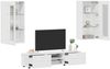 vidaXL TV-Schrankset mit Schubladen FLORIN 3 pcs Weiß Holzwerkstoff 3397924 Bild 3
