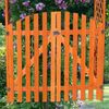 Rosenbogen Braun mit Türen Spalier Rankhilfegitter Holz Pergola Garten Torbogen Bild 5