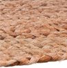 Home4You Teppich Handwebteppich, 90x160 cm, Braun, Jute, oval, handgewebt Bild 4