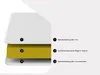 Vente-unique - FRIEND Matratze Stoff Weiß - B 130 cm x H 14 cm x L 190 cm Bild 2