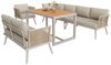 i@home Gartenlounge-Set, (6-tlg), Siebensitzer, mit geflochtenen Armlehnen, Wetterfeste, aus Eisen Bild 3