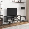 vidaXL TV-Schrank Schwarz 105x35x50 cm Glas und Stahl 352998 Bild 3