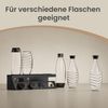 SONGMICS Flaschenhalter, für 4 Flaschen, Abtropfgestell flaschen, Stahl, schwarz Bild 4