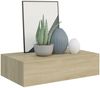 vidaXL Wandregale mit Schubladen 2 Stk. Eichen-Optik 40x23,5x10 cm MDF 330248 Bild 3