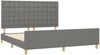 Doppelbett mit Kopfteil Stoff Dunkelgrau 160x200 cm Bild 4