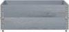 vidaXL Paletten-Aufsatzrahmen 2 Stk. Grau 100x100 cm Massivholz Kiefer 4010291 Bild 3