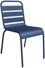 Vente-unique - MIRMANDE Garden dining set Metall Blau - B 80 cm59 cm x H 74,5 cm79 cm x L 160 cm47,5 cm Bild 3