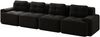 Boneless Sofas für Wohnzimmer,Modulares Sofa 4-Sitzer Bequem Polstertes Tiefsitz Corduroy-Cloud-Sofa Montagefreies Sofa Rutschfestes Design,Corduroy,Schwarz, Bild 4