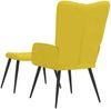 vidaXL Relaxsessel mit Hocker Senfgelb Samt 327695 Bild 5