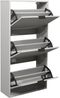 Schuhkipper >Bonnie< in kreidegrau matt lack - 61x126x25cm (BxHxT) Bild 4