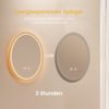 EMKE Badspiegel Mit Beleuchtung Elliptisch Wandspiegel Touch Beschlagfrei 3 Lichtfarbe Dimmbar Oval Badezimmerspiegel 60×80cm Bild 5