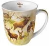 Ambiente Luxury Paper Products Becher Porzellan Mug Kollektion Planzen,Tiere - Herbst, Porzellan Tasse, Tiere, Wintertiere, Waldtiere, Wald, Wild, Rehe, Hirsche, Jagd Kollektion, Herbst, Winter, Frühling, Tee/Kaffee Tasse-, Ideal Als Geschenk Bild 3